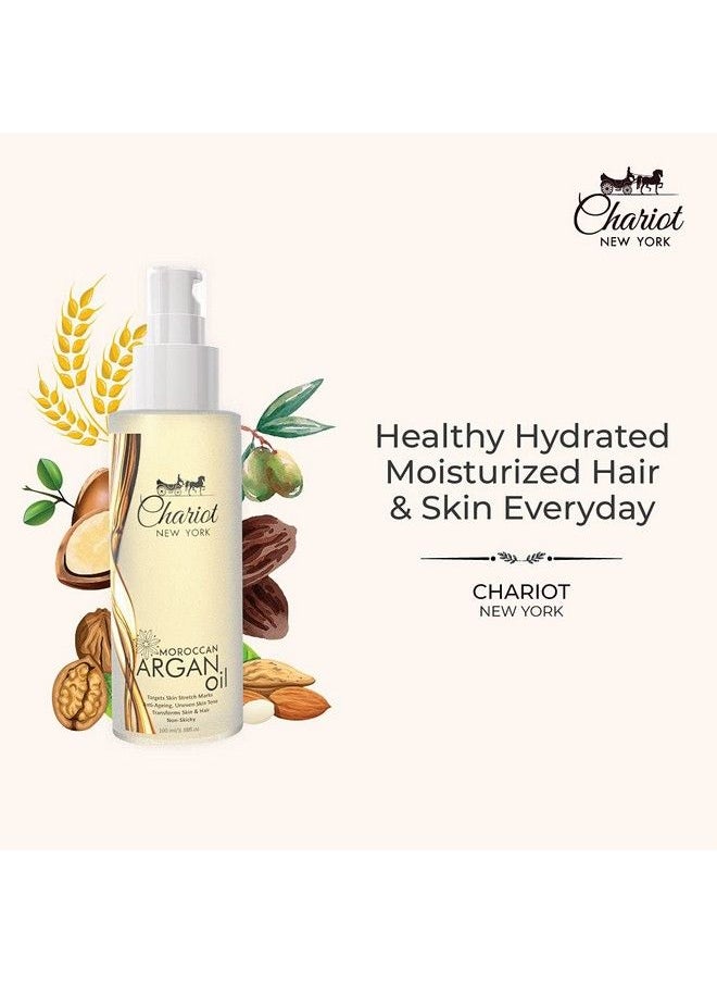 Chariot New York Morocaan Argan Oil ; Antiageing ; Antistretch Marks; Nonsticky For Hair And Skin Care 100 Ml  - Image 5