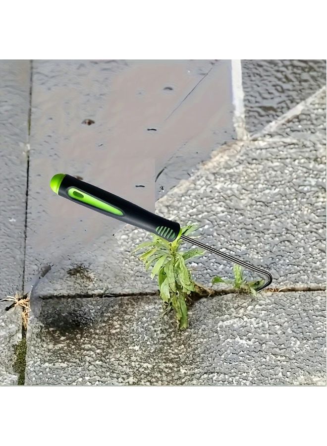 Grass Green 4pcs Heavy Duty Metal Weed Removal Tool Set Ergonomic Handles Durable Steel Prongs - Image 5