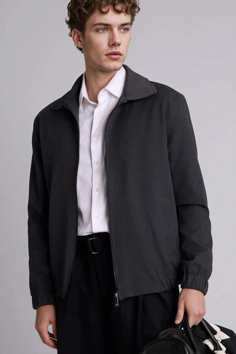 Regular Fit Lined Puffer Jacket