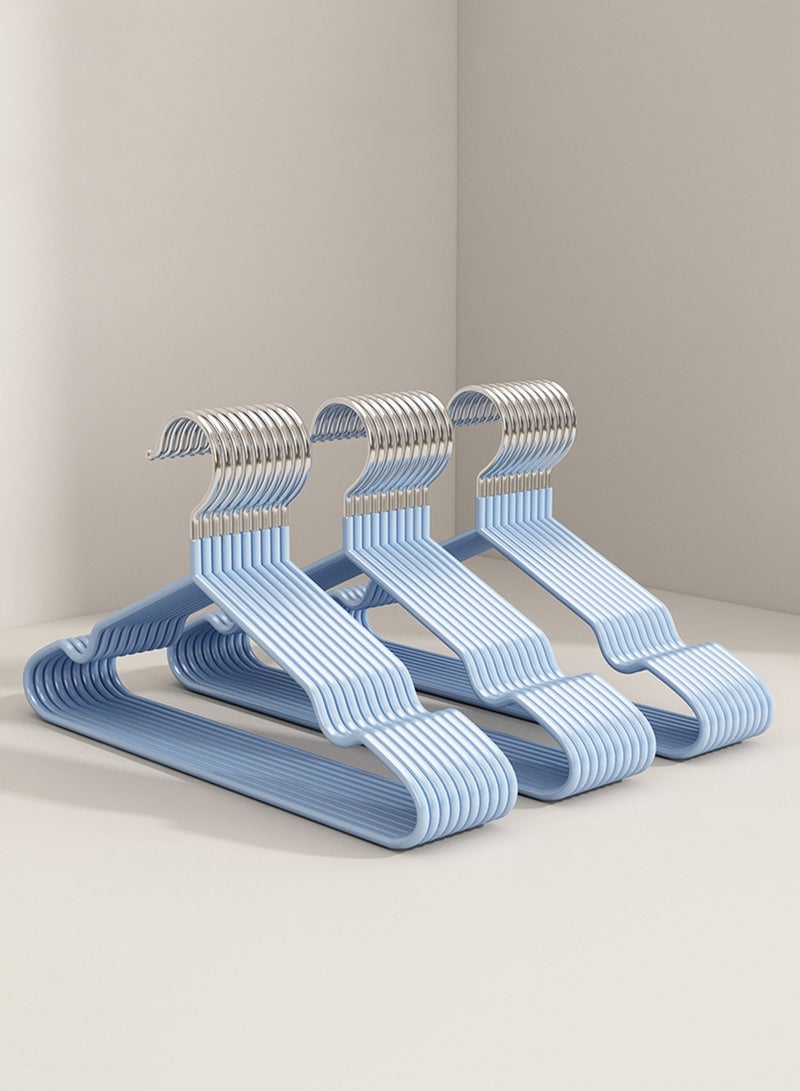 30 Pack Stainless Steel Kids Hangers Children's and Baby Non-Slip Metal Hangers (1-8 Years) 30 قطعة علاقة ملابس اطفال ستانلس ستيل - منظم خزانة اطفال Heavy Duty, Anti-Rust, Space Saving, Strong Grip for Jackets, School Uniforms  - Image 1