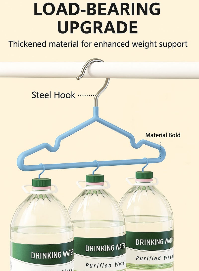 30 Pack Stainless Steel Kids Hangers Children's and Baby Non-Slip Metal Hangers (1-8 Years) 30 قطعة علاقة ملابس اطفال ستانلس ستيل - منظم خزانة اطفال Heavy Duty, Anti-Rust, Space Saving, Strong Grip for Jackets, School Uniforms  - Image 5