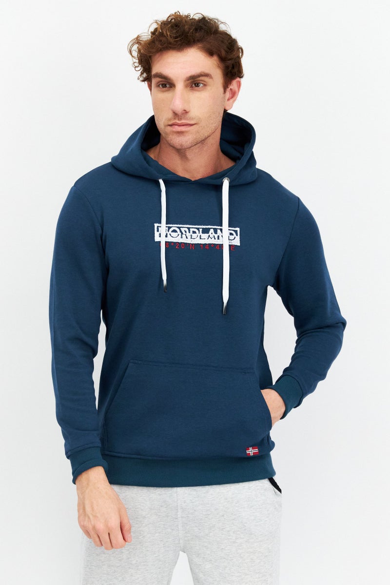 Nordland Men Sportswear Fit Long Sleeve Outdoor Hoodie, Teal Blue - Image 1