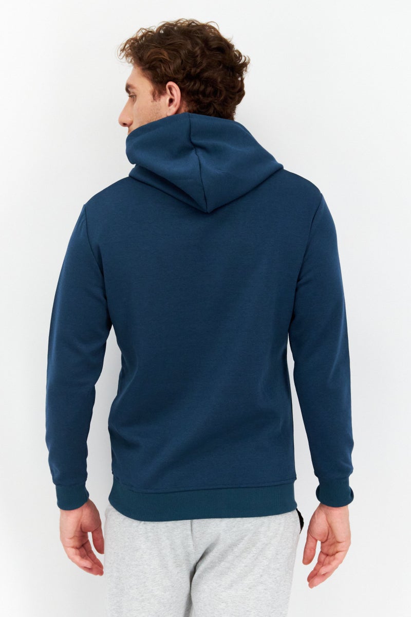 Nordland Men Sportswear Fit Long Sleeve Outdoor Hoodie, Teal Blue - Image 2