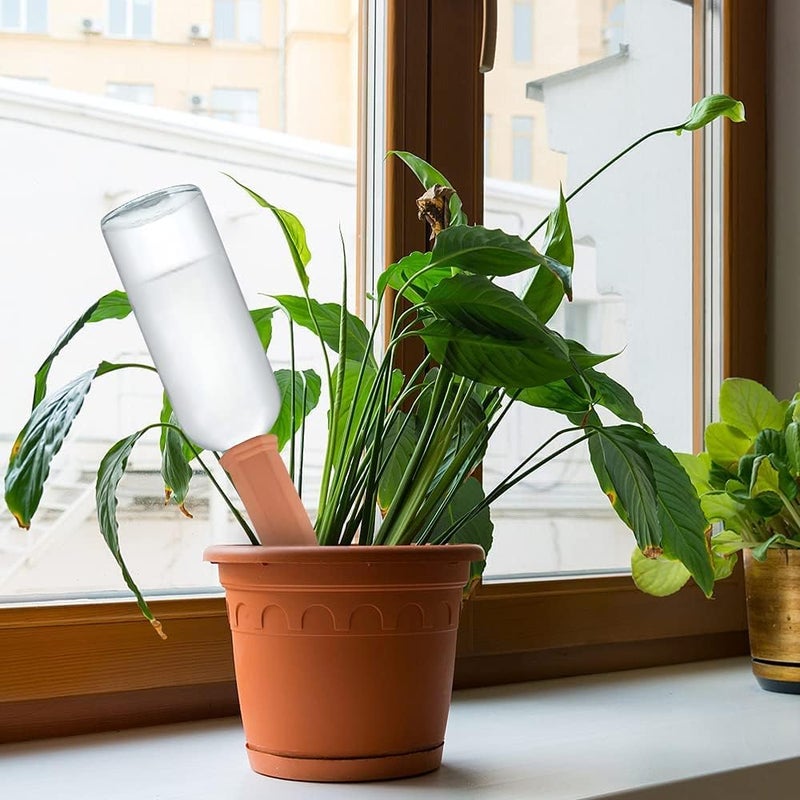 Tcamp 10 Pack Terracotta Watering Spikes, Plant Watering Devices Wine Bottle Automatic Plant Self Watering Spikes for Vacations, Self-Watering Stakes for Indoor Outdoor Plants - Image 2