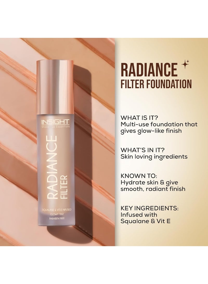 إنسايت فلتر إشراقة INSIGHT | لمسة نهائية مشرقة | مشبع بالسكوالان وفيتامين E | كريم أساس ملون منشط للبشرة | ارتداء مريح للاستخدام اليومي - (رمال متوسطة) 11 جم - Image 4