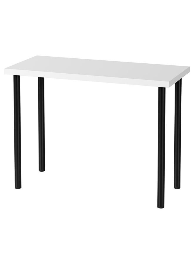 erorex Table, White/Black, 100X45 Cm - Image 1