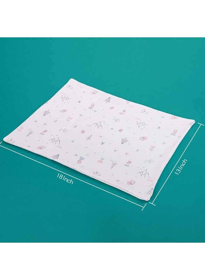 NTBAY NTBAY Organic Cotton Toddler Pillowcases - Super Soft & Breathable Jersey Cotton Toddler Pillow Cases, 13”x18” Pillow Cases with Envelope Closure, Pink Owl - Image 4