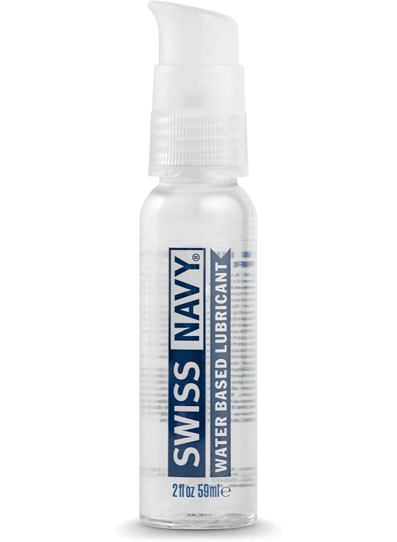Swiss Navy Premium Water Based Lubricant, 2 oz, MD Science Lab | Lubricating Gel for Men, Women & Couples - Toy Safe - Non-Staining Formula - Compatible with Latex & Condoms