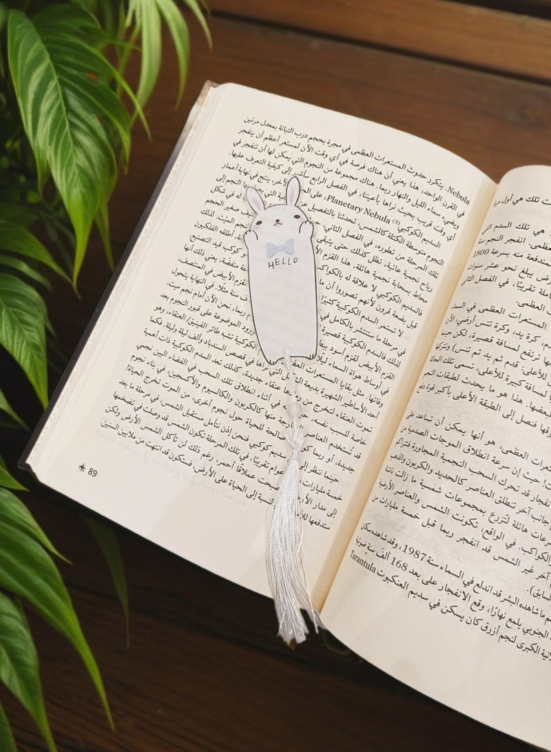Book Divider, Bookmark, Book Reading Marker, Book Coding Separator, One Cute Rabbit-Shaped Book Divider, Reusable Tab Marker, Book Reading Indicator, Book Reference Marker. - Image 4