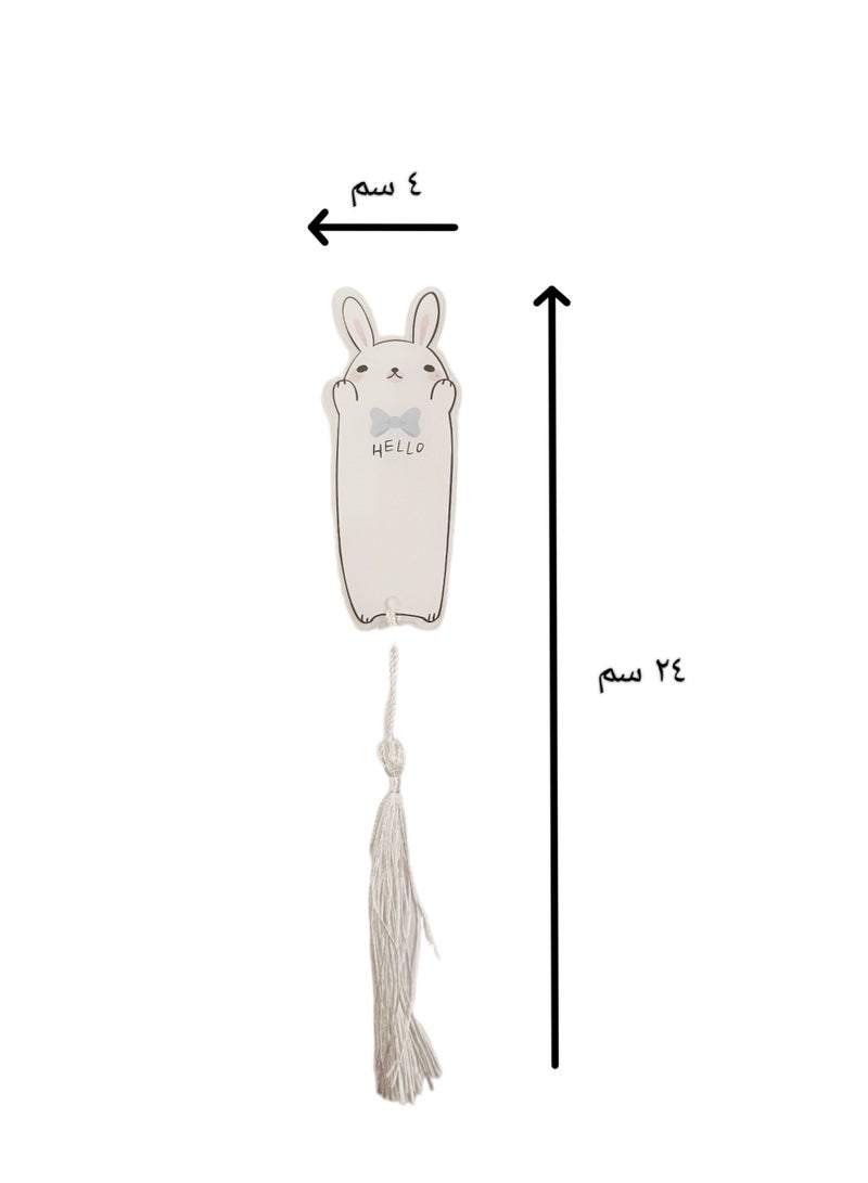 Book Divider, Bookmark, Book Reading Marker, Book Coding Separator, One Cute Rabbit-Shaped Book Divider, Reusable Tab Marker, Book Reading Indicator, Book Reference Marker. - Image 2