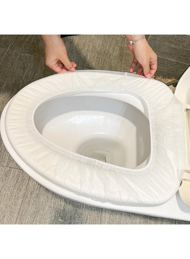 MOMENT 20 Pcs Disposable Toilet Seat Covers For Travel, Faster Use-Sticker Free, Waterproof, Disposable Toilet Seat Cover For Adults And Kids, Individually For Public Restroom/Airplane/Outdoors - Image 2