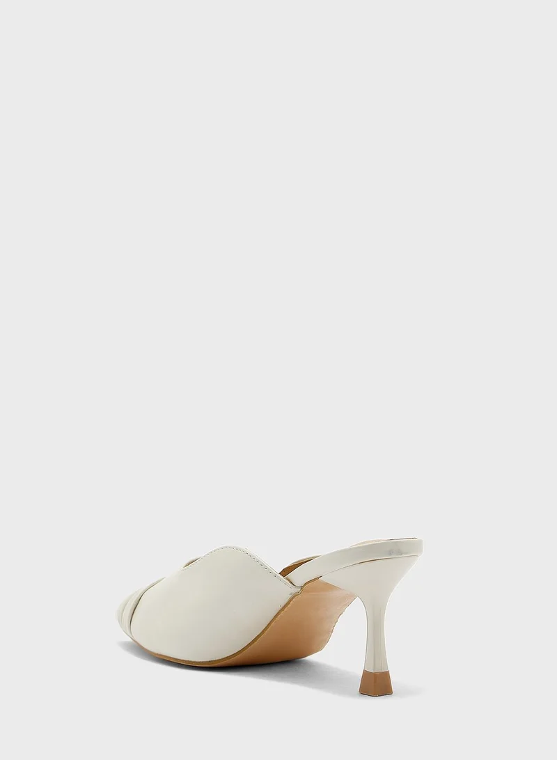 ELLA Gathered Detail Slip On Pointed Pump