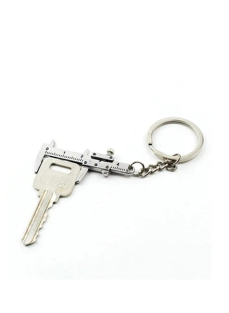 Generic - Calipers Carabiner for Keys Couple Keychains Micrometer Measuring Too Caliper Scale Tool Keychain Mini Keychain Cool Keychains Tool Key Ring Cute Key Chain Vernier Ruler - Image 1