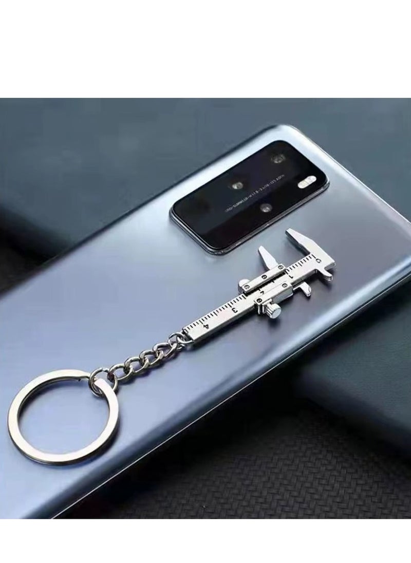 Generic - Calipers Carabiner for Keys Couple Keychains Micrometer Measuring Too Caliper Scale Tool Keychain Mini Keychain Cool Keychains Tool Key Ring Cute Key Chain Vernier Ruler - Image 1