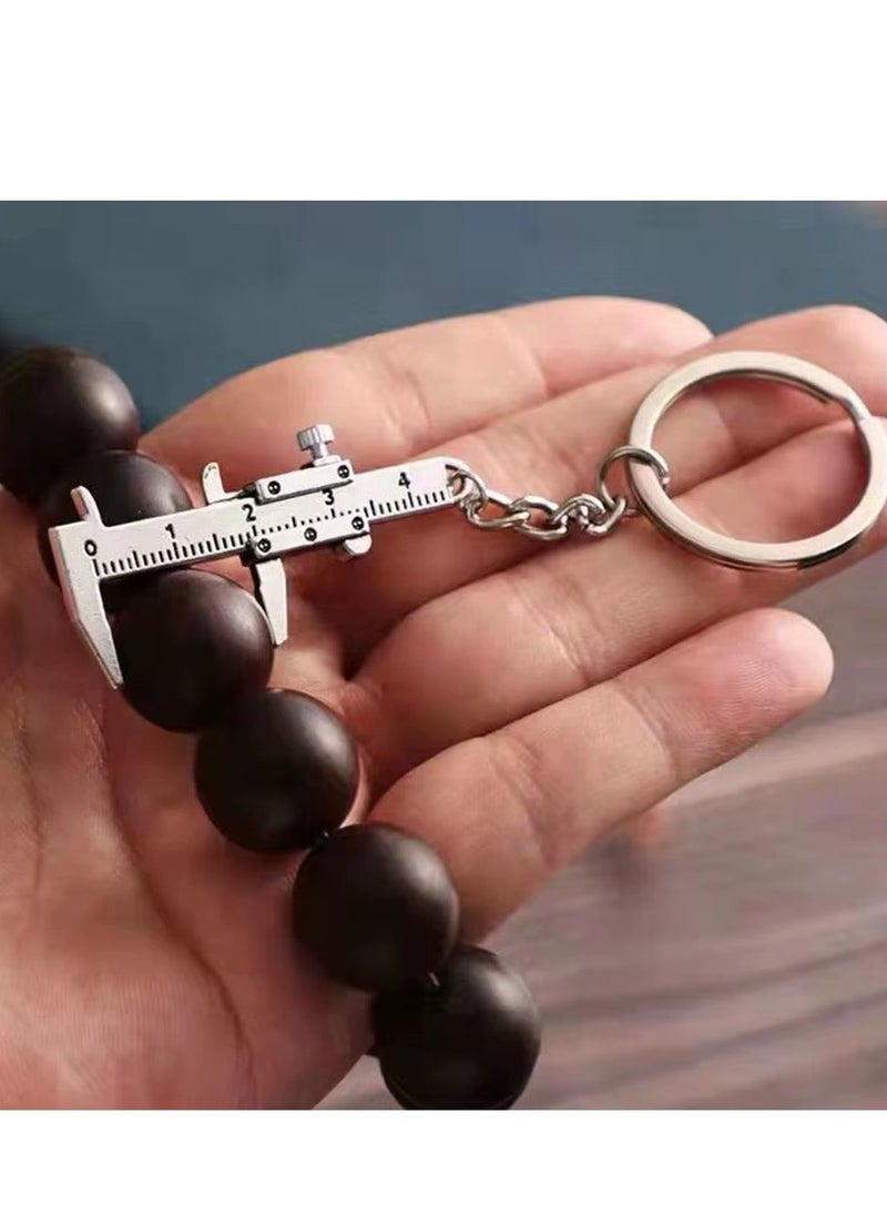 Generic - Calipers Carabiner for Keys Couple Keychains Micrometer Measuring Too Caliper Scale Tool Keychain Mini Keychain Cool Keychains Tool Key Ring Cute Key Chain Vernier Ruler - Image 1