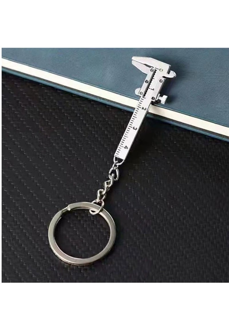Generic - Calipers Carabiner for Keys Couple Keychains Micrometer Measuring Too Caliper Scale Tool Keychain Mini Keychain Cool Keychains Tool Key Ring Cute Key Chain Vernier Ruler - Image 1