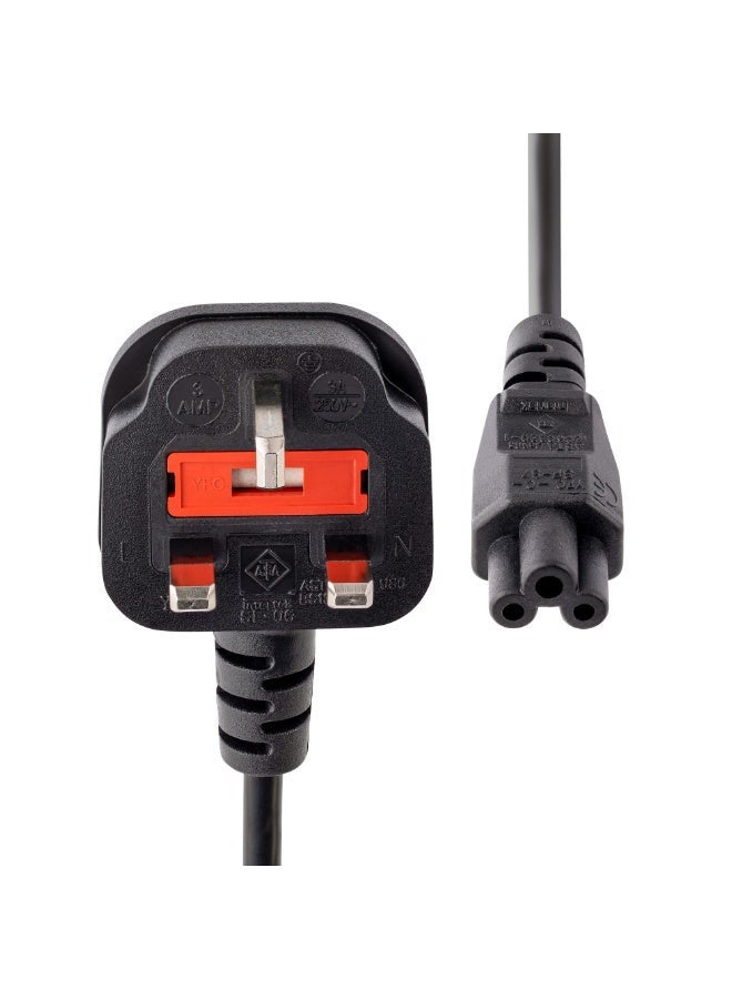 ​كابل كونف كابل طاقة كمبيوتر محمول بريطاني 1.5 متر BS 1363 إلى C5 كابل طاقة بديل 2.5 أمبير 250 فولت 18AWG لشاحن طابعة واستخدام يومي ومكتب ومنزل - Image 4