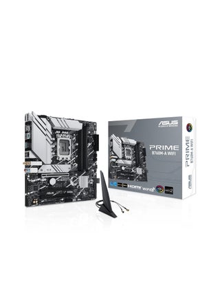 لوحة أم PRIME B760M-A WIFI LGA1700 mATX، شريحة Intel B760، 4x DDR5 DIMM، تدعم ذاكرة تصل إلى 128 جيجابايت، Wi-Fi 6 / 2.5Gb ETH / PCIe 4.0، USB 2.0 / 3.2 Type-C، 2*M.2، HDMI/DP | 90MB1EL0-M0EAY0