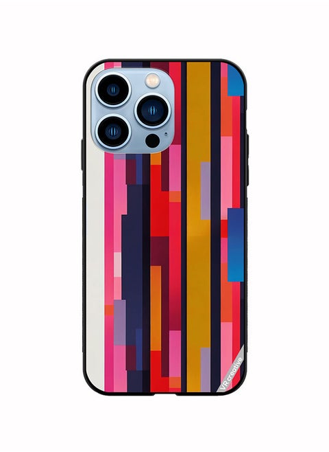 Protective Case Cover For Apple iPhone 14 Pro Abstract Pattern 3D Design Multicolour