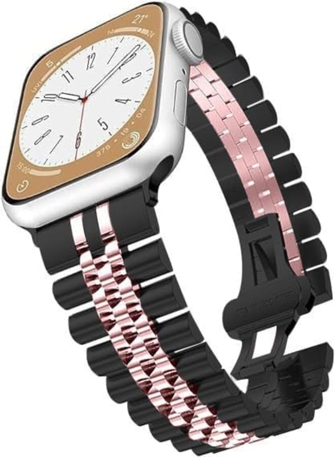 Next Next store Metal Mesh Watch Strap Compatible with Apple Watch, Stainless Steel Metal Watch Band for Apple Watch Men Women (42/44/45/49)