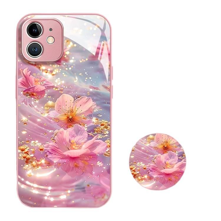 MS Glass Protective Case for Redmi Note 13 Pro with Cartoon Pattern and Shockproof plus Shockproof plus Drop Protection plus Scratch Resistant in Gold - Image 2