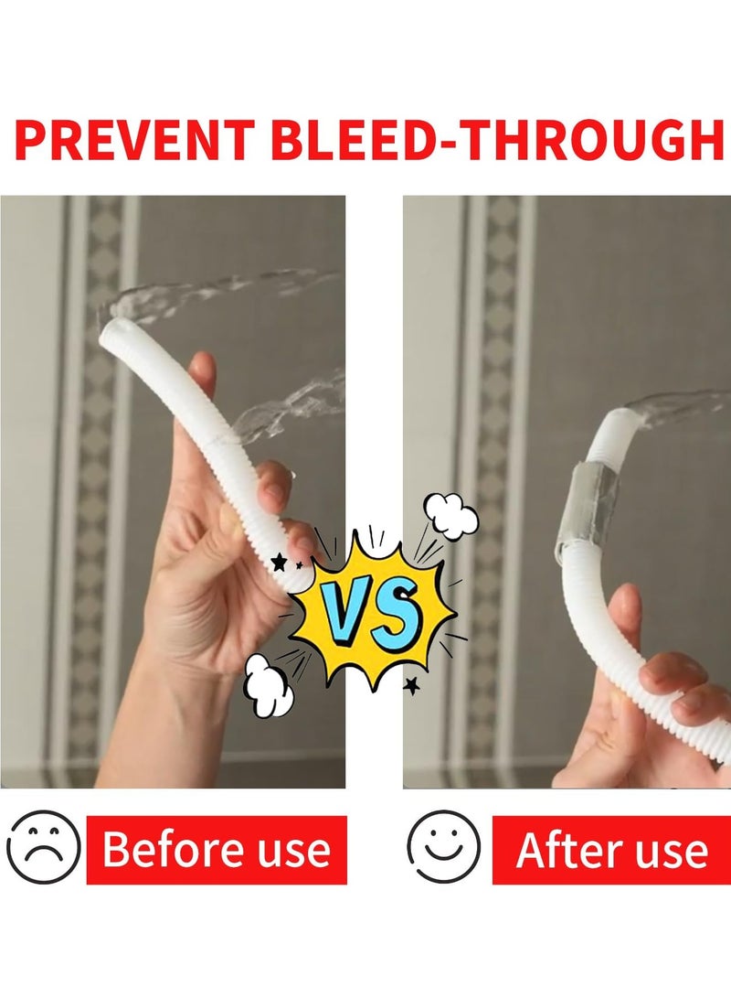 KASTWAVE Butyl Waterproof Fireproof Tape, 2 Rolls 2 X 16.4'L - Plumbers Tape and Aluminum Tape for RV Repair, Boat, Pipe Sealing, Window, Roof Leak Repair, PVC Ducts, Cement Floors - Image 3