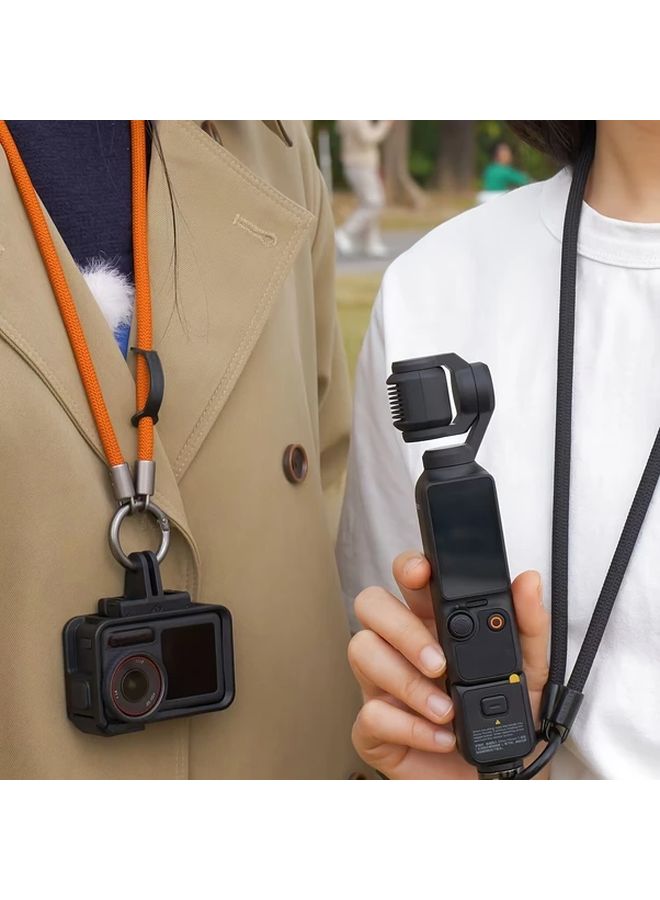 Titanium Blue Portable Travel Lanyard For Action Camera Hands Free Chest Level Shooting - Image 4