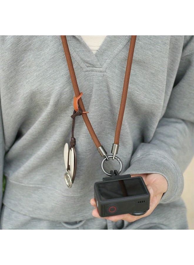 Titanium Blue Portable Travel Lanyard For Action Camera Hands Free Chest Level Shooting - Image 5