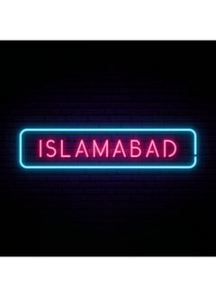 Islamabad Neon Light Word Wall Decor Multicolour LED