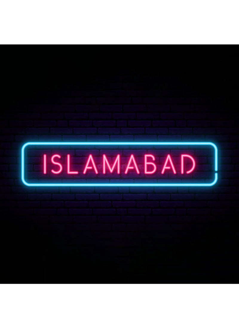 BPA - Islamabad Neon Light Word Wall Decor Multicolour LED - Image 1