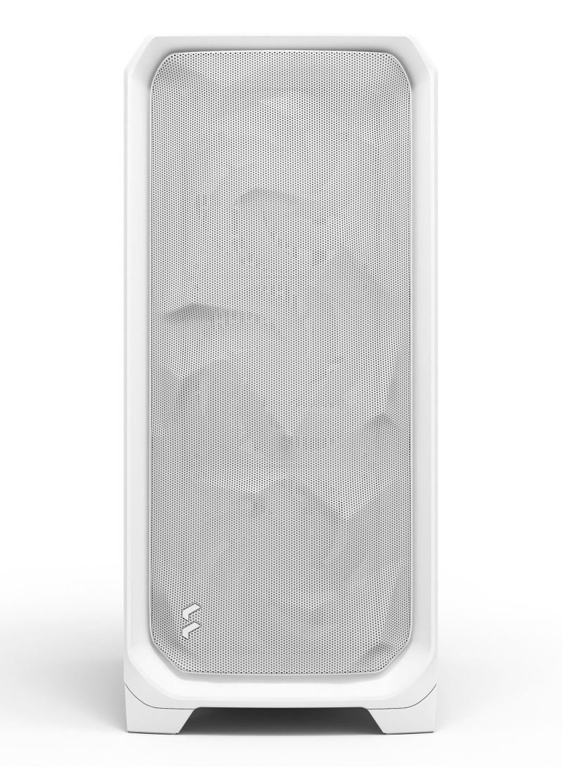 Fractal Design Meshify 3 White TG Clear Tint Mid-Tower ATX PC Case, 3×140mm Fans Included, Tempered Glass Side Panel, USB-C 20Gbps Front I/O, High-Airflow Mesh Front, White | FD-C-MES3A-04 - Image 2