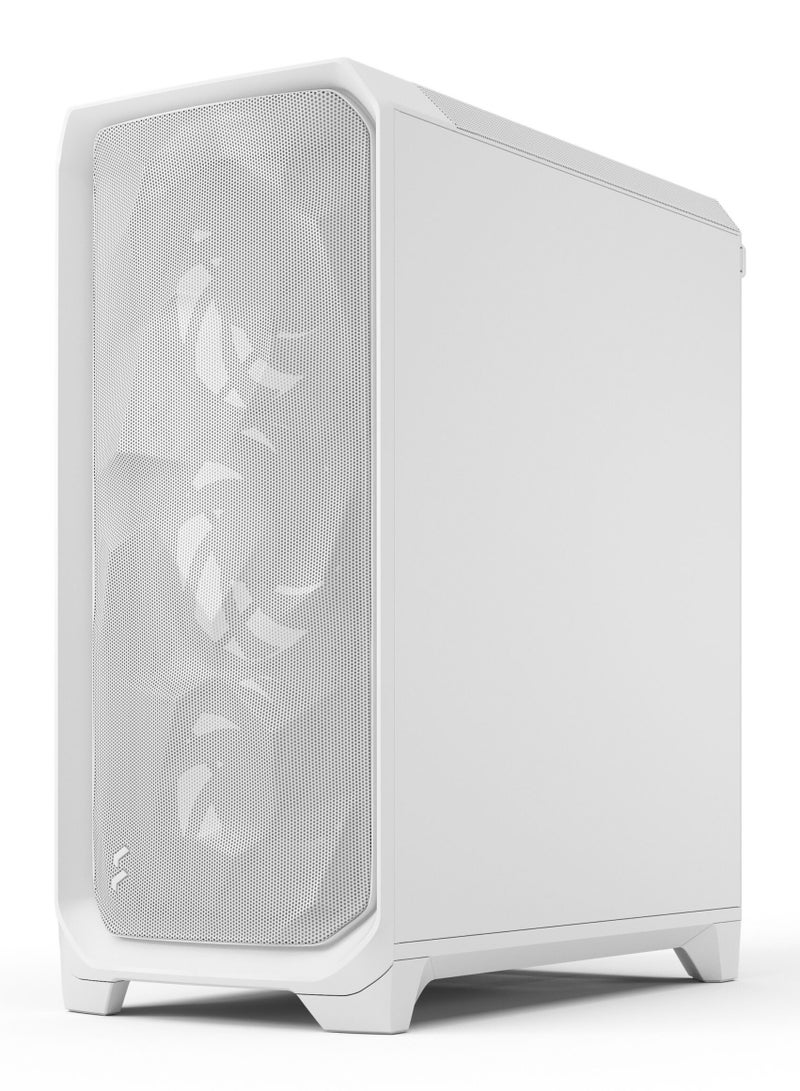 Fractal Design Meshify 3 White TG Clear Tint Mid-Tower ATX PC Case, 3×140mm Fans Included, Tempered Glass Side Panel, USB-C 20Gbps Front I/O, High-Airflow Mesh Front, White | FD-C-MES3A-04 - Image 5