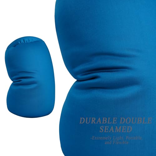 Focustree Microbead Neck Body Pillow Tube Microbead Bolster Bean Smooth Cool Pillow Neck Cervical Roll Pillow for Sleeping 7 x 12Inch Throw Travel Pillow (Pine Green) - Image 4