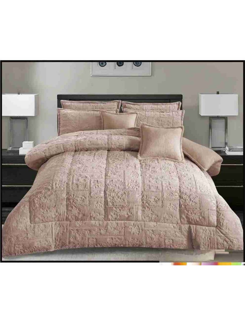 Xi Duo Duo Winter Nofros Bedspread with Luxurious Embossed Design to Give You Warmth, 5 Pieces, Quilt Size 220x170 cm  - Image 1
