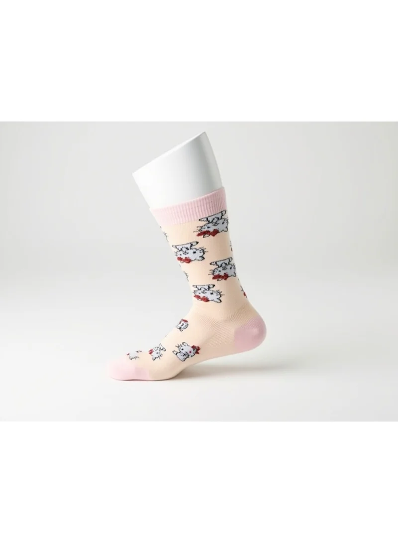 Hello Kitty  3 PAIRS | HELLO KITTY ANKLET SOCKS 78% COTTON| 18% POLYESTER | 4% ELASTANE for Women | Best Price UAE