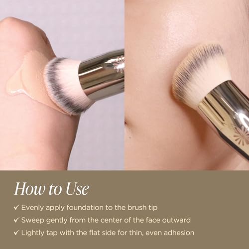 Piccasso 132 Foundation Brush - Professional Rounding Makeup Brush for Liquid & Cream - Seamless Flawless Finish, Beginner Friendly K-Beauty Tool - High Adherence & No Streaks, Durable Synthetic Hair - Image 5