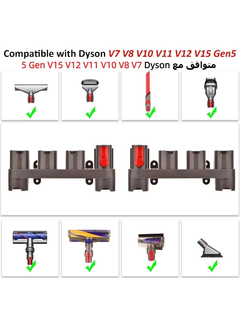 XICEN Docking Station Accessory Holder Attachments Organizer for Dyson Gen5 G5 V15 V7 V8 V10 V11 SV10 SV11 Vacuum Cleaner (2-Pack, 10 Storage Adapters) - Image 3