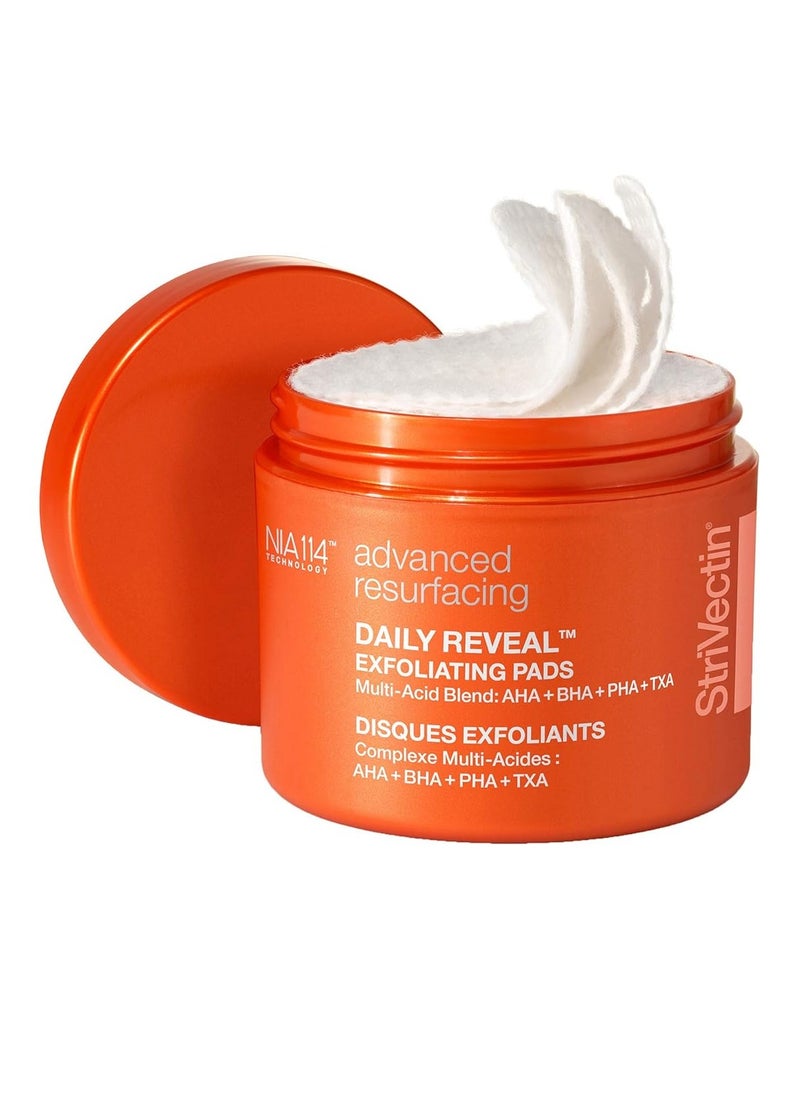 Strivectin StriVectin Advanced Resurfacing Daily Reveal Exfoliating Face Pads, Visibly Smooths and Brightens Skin, Reduces Blackheads 60 ct  - Image 1