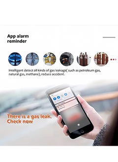 SYOSI WiFi Natural Gas Detector,Smart WiFi Gas Leak Detector with Temperature Sensor LCD Display, Plug-in Gas Leak Sensor for LPG, LNG,Methane and Butane Gases  - Image 3