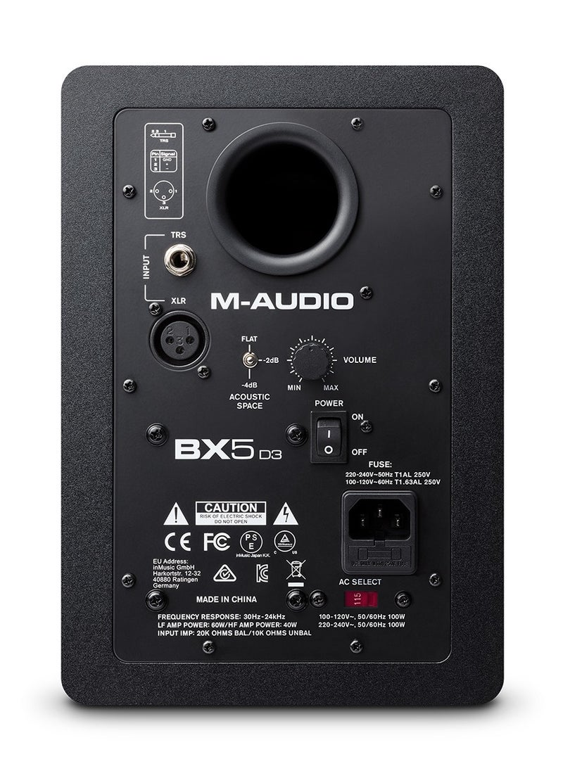 M-Audio - BX5 D3 Pair 5" Powered Studio Reference Monitors - Image 1