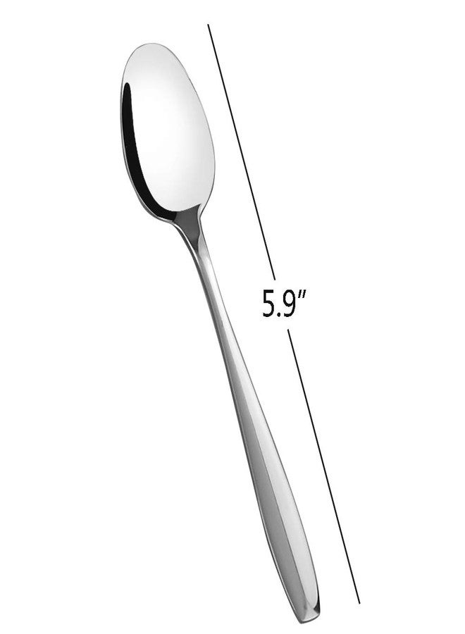 Ggbin 12 Pieces Stainless Steel Tea Spoon for Home or Coffee House, 5.9 Inches - Image 4