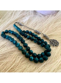 Generic Misbah with navy turquoise clay, 51 beads  - Image 5