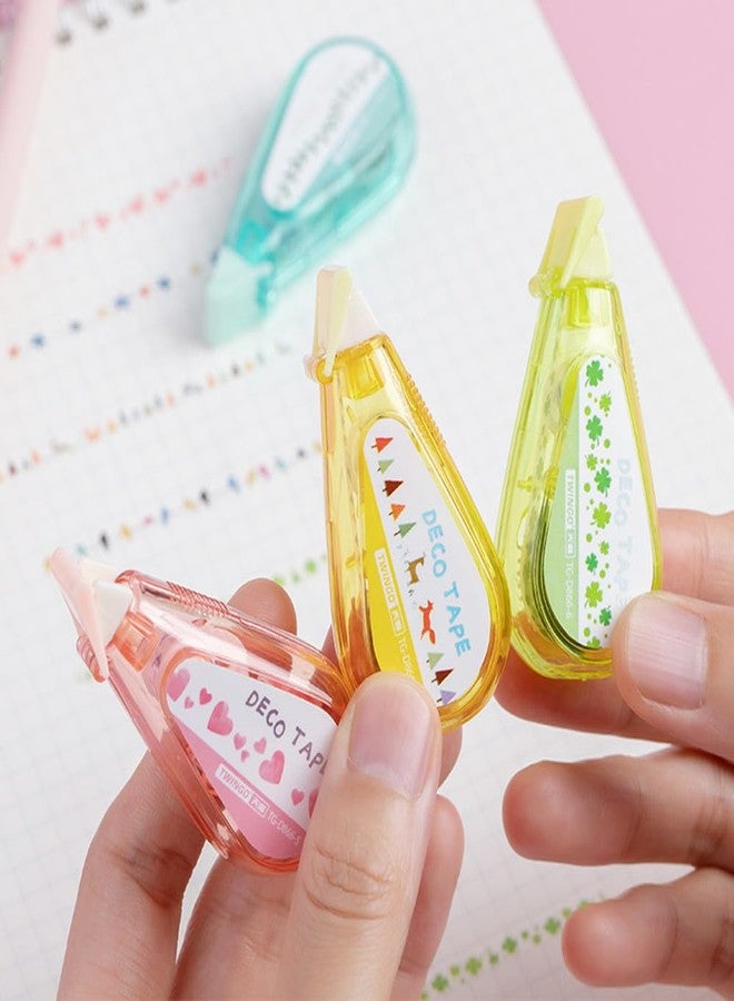 Primst 6 Pcs Decorative Correction Tape, Cute Cartoon Pattern Correction Tape, Decorative Curve Highlighter for DIY Scrapbook Journal Greeting Card Letter Diary - Image 3