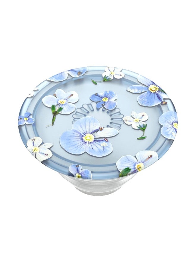 بوب سوكيتس ​​​​مقبض هاتف من PopSockets مع مسند ممتد، وقبضة لاصقة - حقول زرقاء شفافة - Image 4