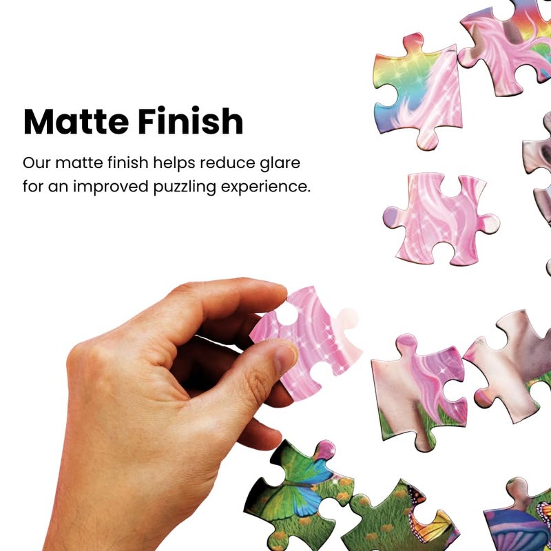 MasterPieces - 300 Piece Jigsaw Puzzle with Large EZ Grip Shapes, Glows in The Dark, Moonlit Dance, Activity Fun for Adults, Seniors, Family, Kids, 18" x 24" - Image 3