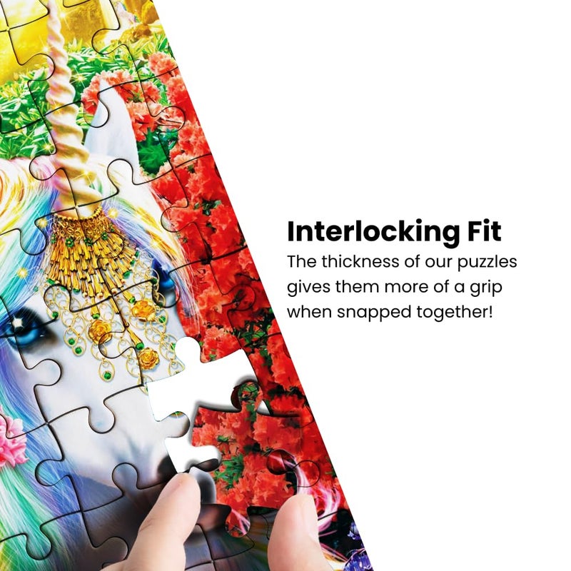 MasterPieces - 300 Piece Jigsaw Puzzle with Large EZ Grip Shapes, Glows in The Dark, Moonlit Dance, Activity Fun for Adults, Seniors, Family, Kids, 18" x 24" - Image 5