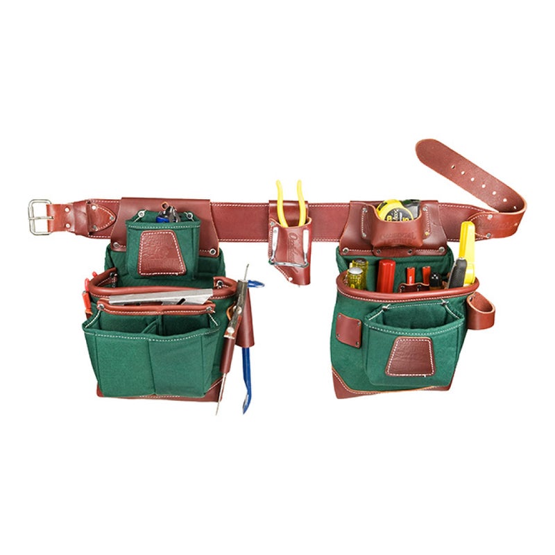 Occidental Leather Heritage FatLip Tool Bag Set Large 25 Pockets Tool Holders Made in USA
