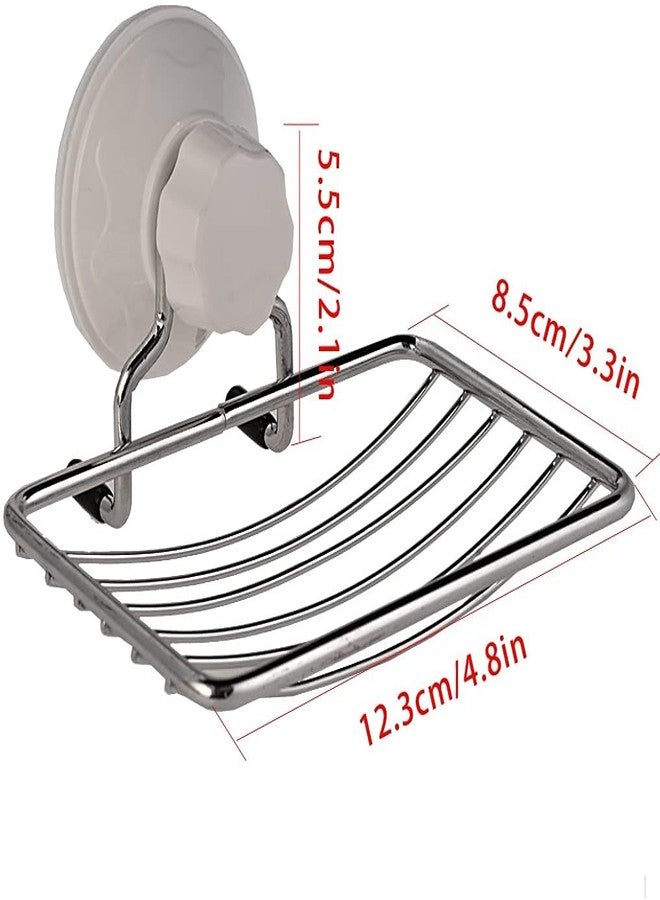 Funeiko Soaps Holders for Bathroom Wall Mounted - Stainless Steel Soap Holder Bathroom Accessories Items - Soap Stand for Kitchen Sink Soap Holder Adhesive - Image 4