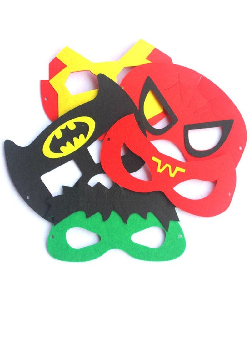 30pcs Cartoon Boys Cool Supermen Mask Soft Fabric Holloween Party Birthday Banquet Wonderful Superhero Eye Mask Accessories With Elastic Comfortable Band For Boys And Girls  - Image 3