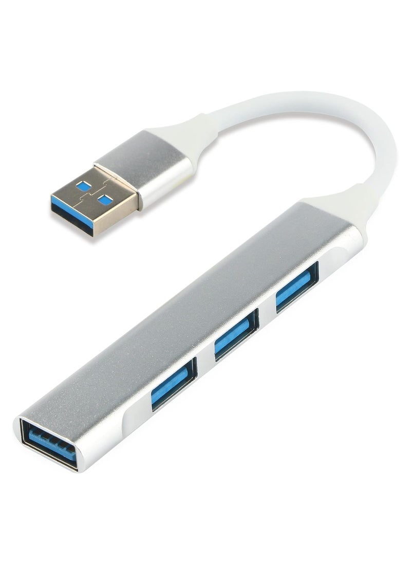 Generic 4-Port USB 3.0/2.0 Hub with Aluminum Alloy Design – 5Gbps Data Transfer Speed, Compatible with Windows  - Image 1
